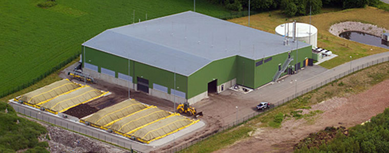 Vergärunganlage mit Nachkompostierung